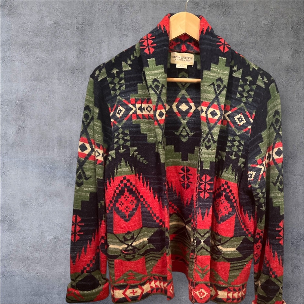 RARE* RR like Ralph Lauren Western Knit Cardigan RL Denim & Supply